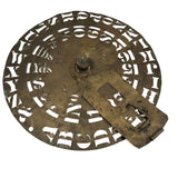 Another Beautiful Antique Brass Stencil Wheel, Allen Bros., 1868-1871 Patent