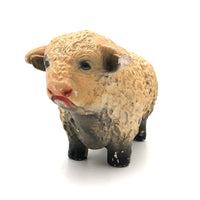 C. 1940s Chalkware Hereford Bull Still Bank with Great Fur and Face