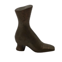 Brass Victorian Style United Shoe Manufacturing Co. Boot Paperweight