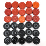 Late 19th Century German Lacquered Checkers in Original Box