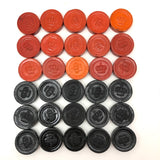 Late 19th Century German Lacquered Checkers in Original Box