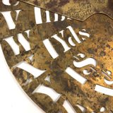 Allen Brothers c. 1871 Beautiful Large Brass Stencil Wheel