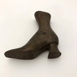Brass Victorian Style United Shoe Manufacturing Co. Boot Paperweight