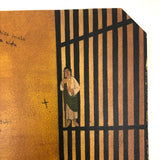 1968 Prison Cell Ex Voto Retablo, Thanks to San Juditas Tadeo (Jude the Apostle)