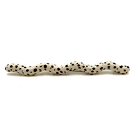 Black and White Memphis-Style Ceramic Squiggle Pin