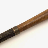 Antique Turned and Carved Dip Pen with Hand-Shaped End and Nib