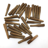 Old Handmade Peg Solitaire Board with Carved Pegs