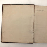 1838 Blank Ledger with Hand-Marbled Cover and Leather Spine