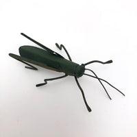 Green Grasshopper Handmade Metal Pin
