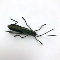 Green Grasshopper Handmade Metal Pin