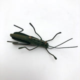 Green Grasshopper Handmade Metal Pin