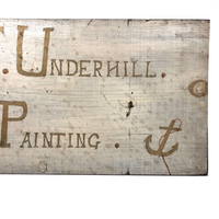 L.F Underhill Job Painting Old Hand-painted Sign