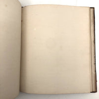 1838 Blank Ledger with Hand-Marbled Cover and Leather Spine