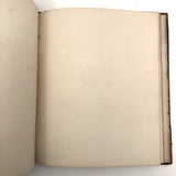 1838 Blank Ledger with Hand-Marbled Cover and Leather Spine