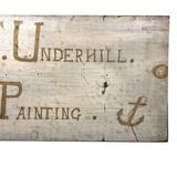 L.F Underhill Job Painting Old Hand-painted Sign