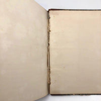 1838 Blank Ledger with Hand-Marbled Cover and Leather Spine