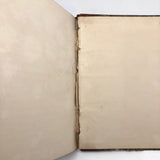 1838 Blank Ledger with Hand-Marbled Cover and Leather Spine
