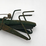 Green Grasshopper Handmade Metal Pin