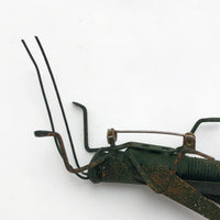 Green Grasshopper Handmade Metal Pin
