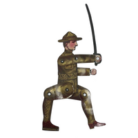 WWI Rare Tin Litho Jointed "Sammy" Soldier with Sword