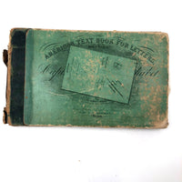 1858 American Text Book for Letters Penmanship Instruction with Lots of Alphabets