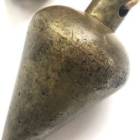 Nice Old Brass Plumb Bob with Great Form, 3 3/4 Inches Long