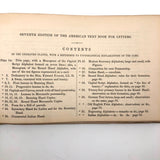 1858 American Text Book for Letters Penmanship Instruction with Lots of Alphabets
