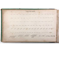 1858 American Text Book for Letters Penmanship Instruction with Lots of Alphabets