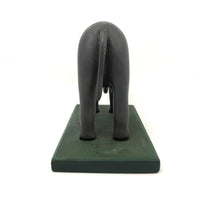 Early 20th Century Beautifully Carved and Painted Folk Art Elephant with Tusks