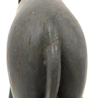 Early 20th Century Beautifully Carved and Painted Folk Art Elephant with Tusks