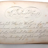 1858 American Text Book for Letters Penmanship Instruction with Lots of Alphabets