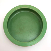 Art Deco Japanese Green, Orange and Blue Ceramic Cachepot