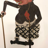 Indonesian Antique Wayang Kulit Shadow Puppet with Heart and Gold Teeth