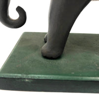 Early 20th Century Beautifully Carved and Painted Folk Art Elephant with Tusks