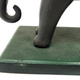 Early 20th Century Beautifully Carved and Painted Folk Art Elephant with Tusks