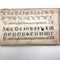1858 American Text Book for Letters Penmanship Instruction with Lots of Alphabets