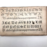 1858 American Text Book for Letters Penmanship Instruction with Lots of Alphabets