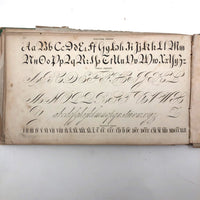 1858 American Text Book for Letters Penmanship Instruction with Lots of Alphabets