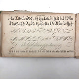 1858 American Text Book for Letters Penmanship Instruction with Lots of Alphabets