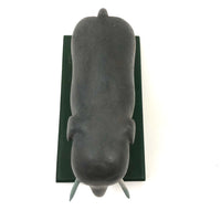 Early 20th Century Beautifully Carved and Painted Folk Art Elephant with Tusks