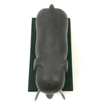 Early 20th Century Beautifully Carved and Painted Folk Art Elephant with Tusks