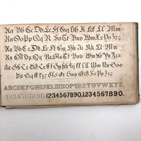 1858 American Text Book for Letters Penmanship Instruction with Lots of Alphabets