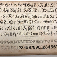 1858 American Text Book for Letters Penmanship Instruction with Lots of Alphabets