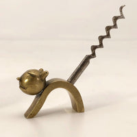 Richard Rohac 1950s Brass Cat Corkscrew, Made in Austria-reserved for BB