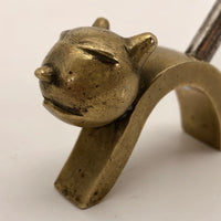 Richard Rohac 1950s Brass Cat Corkscrew, Made in Austria-reserved for BB