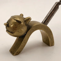 Richard Rohac 1950s Brass Cat Corkscrew, Made in Austria-reserved for BB