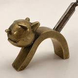 Richard Rohac 1950s Brass Cat Corkscrew, Made in Austria-reserved for BB