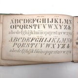 1858 American Text Book for Letters Penmanship Instruction with Lots of Alphabets