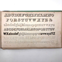 1858 American Text Book for Letters Penmanship Instruction with Lots of Alphabets