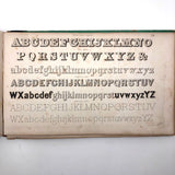 1858 American Text Book for Letters Penmanship Instruction with Lots of Alphabets